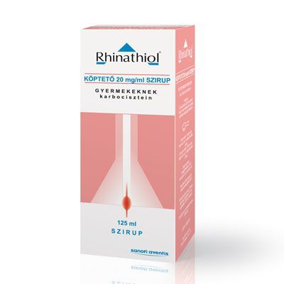 RHINATHIOL Köptető 20 mg/ml szirup gyermekeknek (125ml)