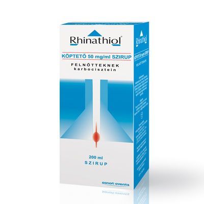 RHINATHIOL Köptető 50 mg/ml szirup felnőtteknek (200ml)