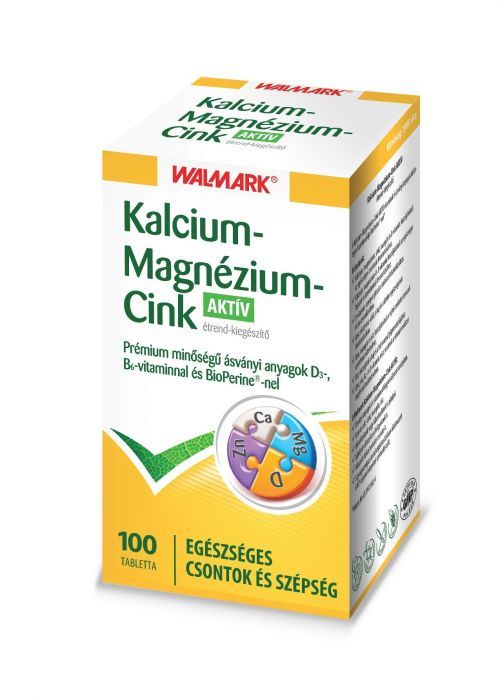 WALMARK Bioperine kalcium + magnézium + cink aktív tabletta (100db)