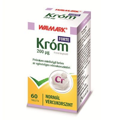 WALMARK Króm forte 200 mcg tabletta (60db)
