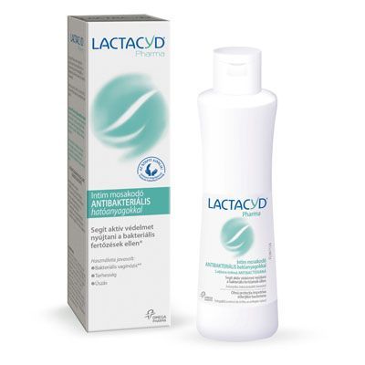 LACTACYD Pharma intim mosakodó antibakteriális hatóanyagokkal (250ml)