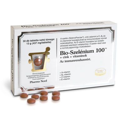 BIO-Szelénium 100TM + cink + vitaminok tabletta (30db)