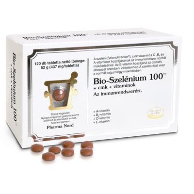 BIO-Szelénium 100TM + cink + vitaminok tabletta (120db)