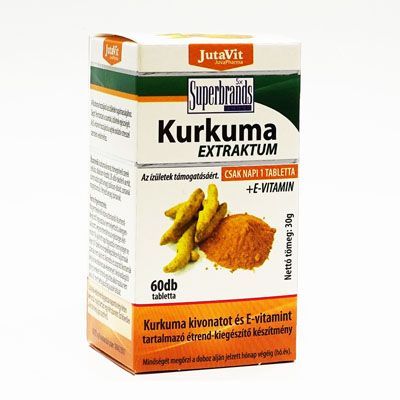 JUTAVIT Kurkuma + E vitamin tabletta (60db)