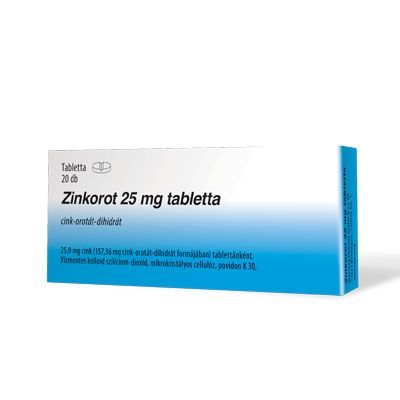 ZINKOROT 25 mg tabletta (20db)