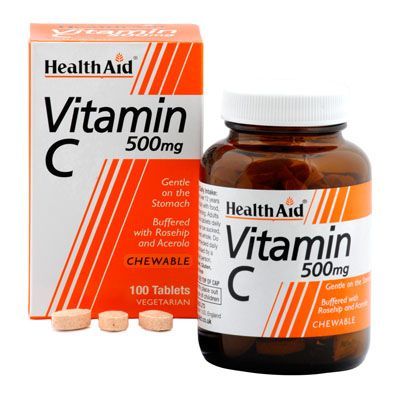 HEALTHAID C-vitamin 500mg rágótabletta (100db)