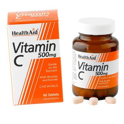 HEALTHAID C-vitamin 500mg rágótabletta (60db)