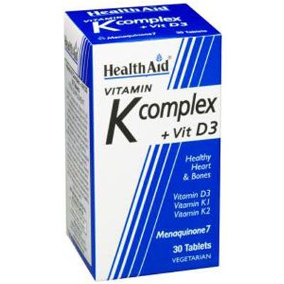HEALTHAID K-vitamin komplex + D3-vitamin tabletta (30db) 