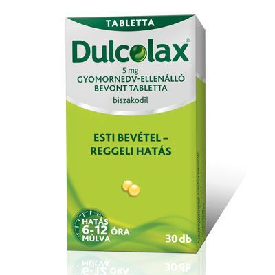 DULCOLAX 5 mg gyomornedv-ellenálló bevont tabletta (30db)
