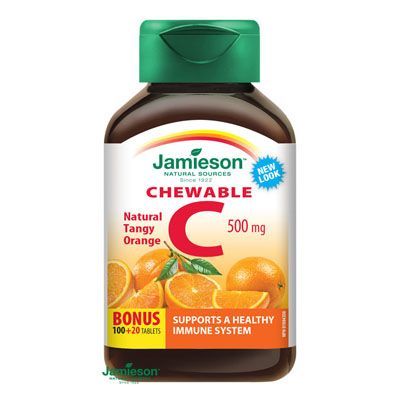 JAMIESON C-vitamin 500 mg szopogató tabletta narancs ízesítéssel (120 db)