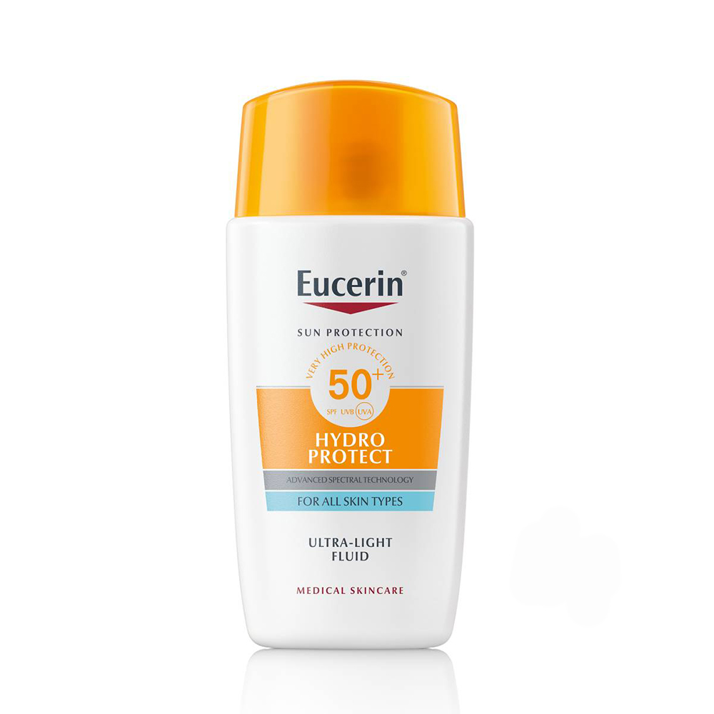 EUCERIN Sun Hydro-Protect ultra könnyű napozó fluid arcra SPF50+ (50ml)