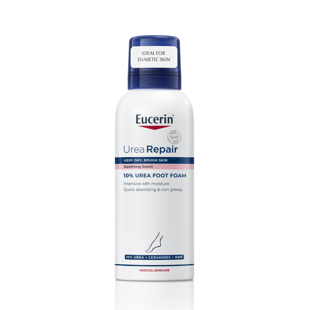 EUCERIN UreaRepair 10% Urea lábápoló hab (150ml) akciós termékkép 1