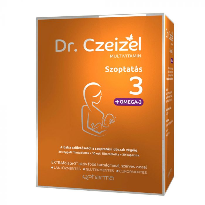 DR. CZEIZEL Szoptatás 3 multivitamin filmtabletta  + kapszula (30db+30db+30db)