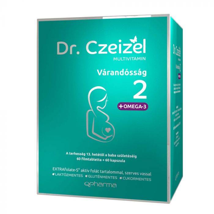 DR. CZEIZEL Várandósság 2 multivitamin filmtabletta + kapszula (60db+60db)  