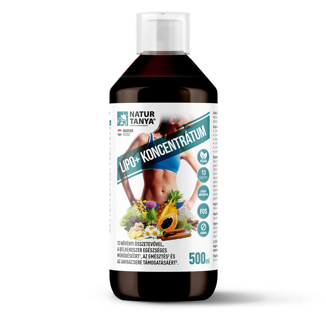 NATUR TANYA LIPO+ koncentrátum 13 növényi összetevővel (500ml)