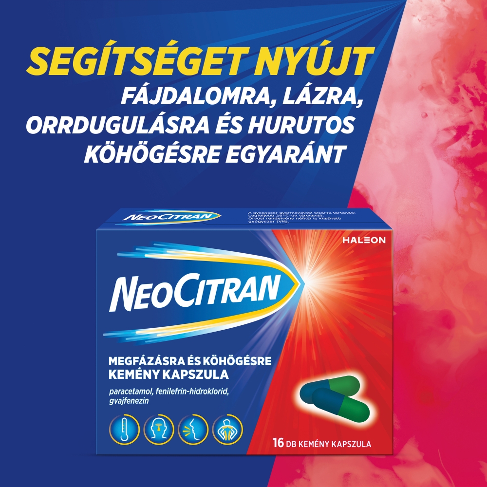 NEO CITRAN megfázásra és köhögésre kapszula (16db)