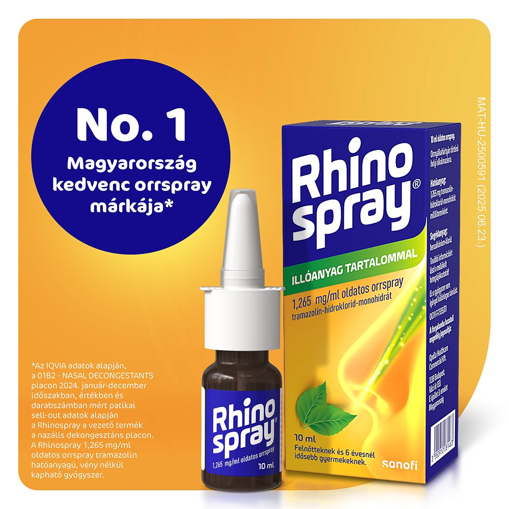 RHINOSPRAY 1,265 mg/ml oldatos orrspray (10ml)