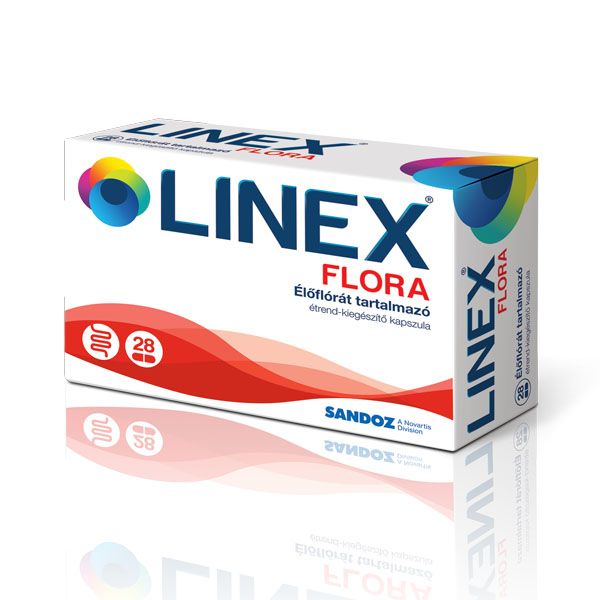 LINEX Flora élőflórát tartalmazó étrend-kiegészítő kapszula (28db) 