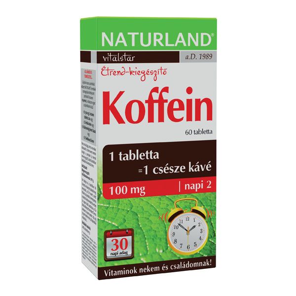 NATURLAND Koffein tabletta (60db) 