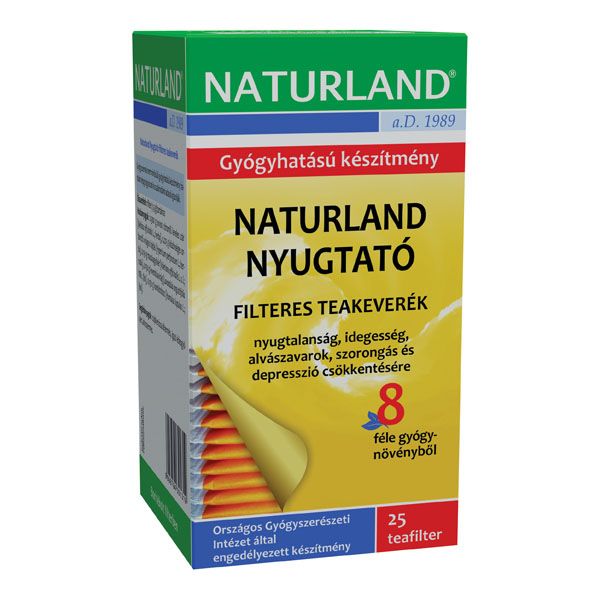 NATURLAND Nyugtató filteres teakeverék (25db)  
