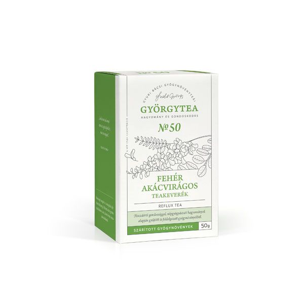 GYÖRGYTEA Fehér akácvirágos teakeverék reflux tea No.50 (50g)