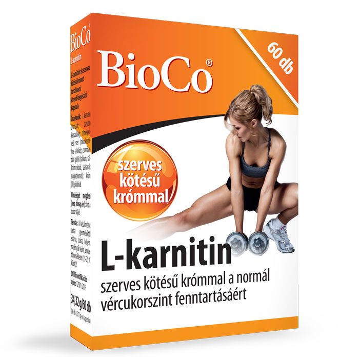 BIOCO L-karnitin 500mg szerves kötésű krómmal kapszula (60db)