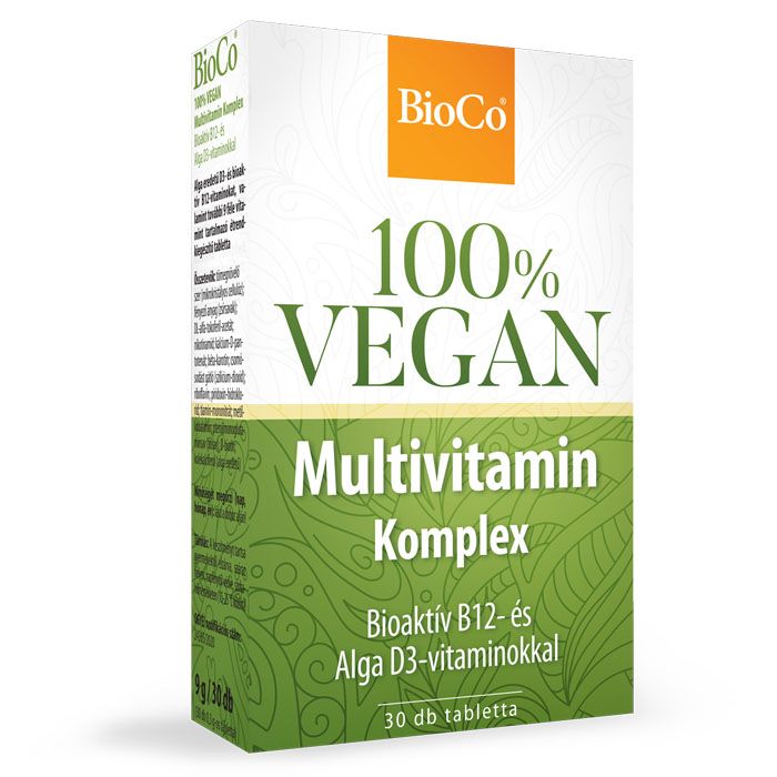 BIOCO 100% Vegan multivitamin komplex tabletta (30db)