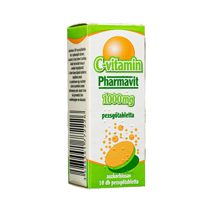 C-VITAMIN Pharmavit 1000mg pezsgőtabletta (10db)