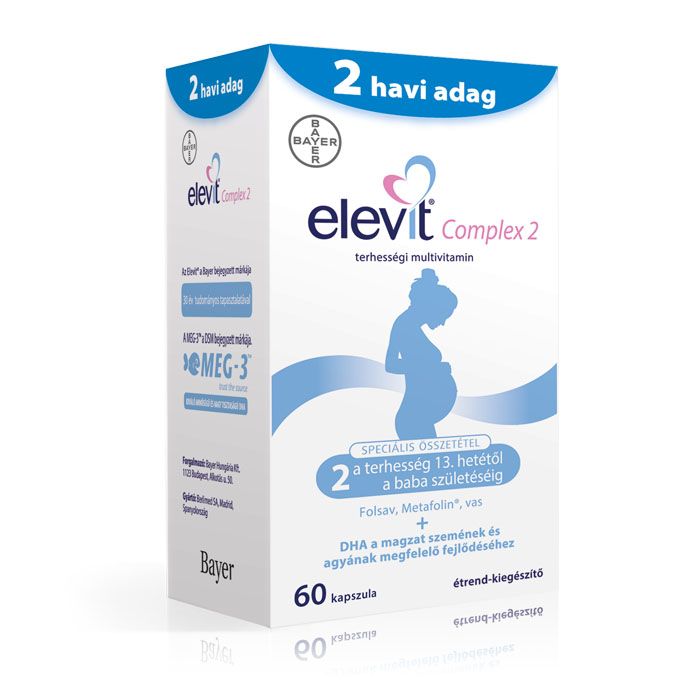ELEVIT Complex 2 terhességi multivitamin kapszula duopack (60db)