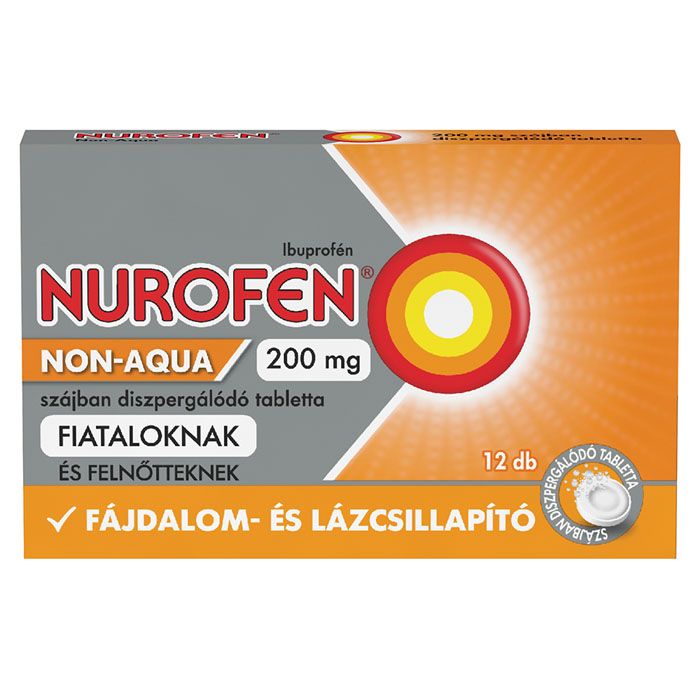NUROFEN Non-Aqua 200mg szájban diszpergálódó tabletta (12db)