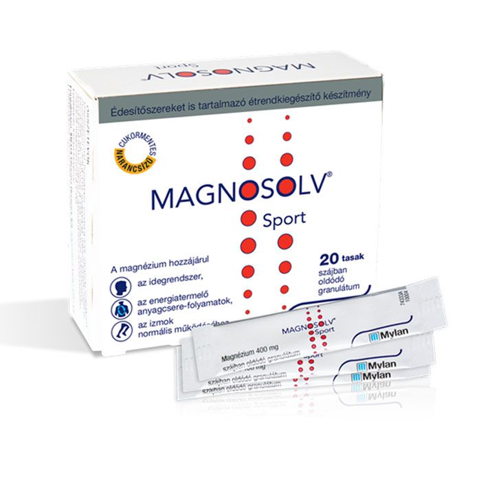 MAGNOSOLV Sport 400 mg szájban oldódó granulátum (20db)