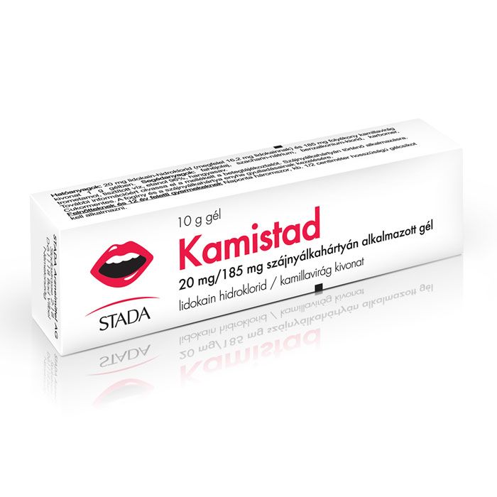 KAMISTAD 20 mg/185 mg szájnyálkahártyán alkalmazott gél (10g)