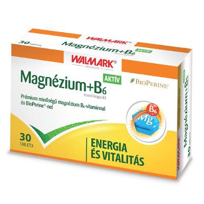 WALMARK Bioperine Magnézium + B6 aktív tabletta (30db)
