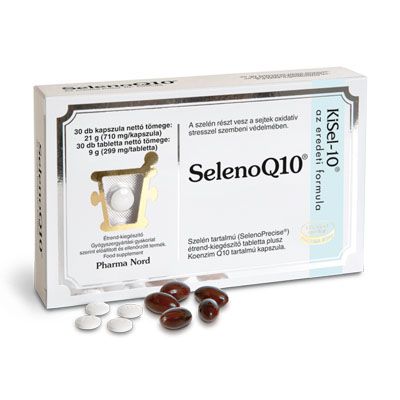 SELENOQ10 Szelén tabletta + Koenzim Q10 lágyzselatin kapszula (30db + 30db)  