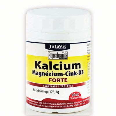 JUTAVIT Kalcium + Magnézium + Cink + D3 Forte filmtabletta (90db)