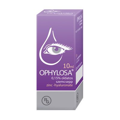 OPHYLOSA 0,15% cink hialuronát tartalmú oldatos szemcsepp (10ml)