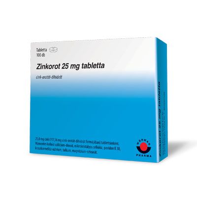 ZINKOROT 25 mg tabletta (100db)