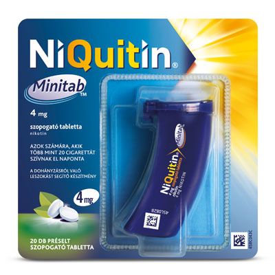 NIQUITIN Minitab 4 mg préselt szopogató tabletta (20db)