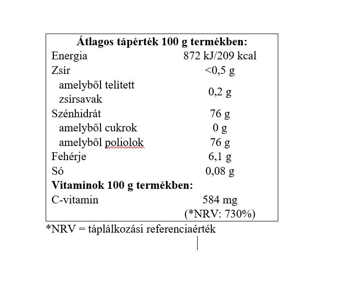 BIOBOR Vitamin C gumicukorka cukormentes narancs ízű (70g)