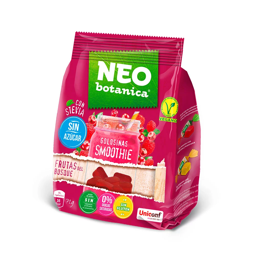 NEO Botanica Stevia gumicukorka, erdei gyümölcs (72g)